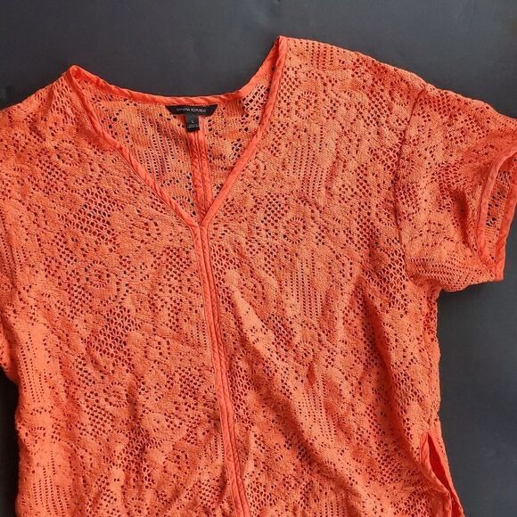 Banana Republic Orange open knit Blouse - Picture 3 of 8